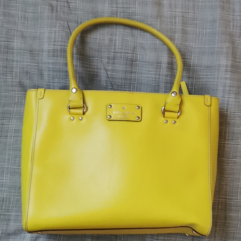 Kate Spade handbag with coffee stain